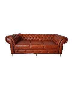 Chesterfield 3-Seater Genuine Leather